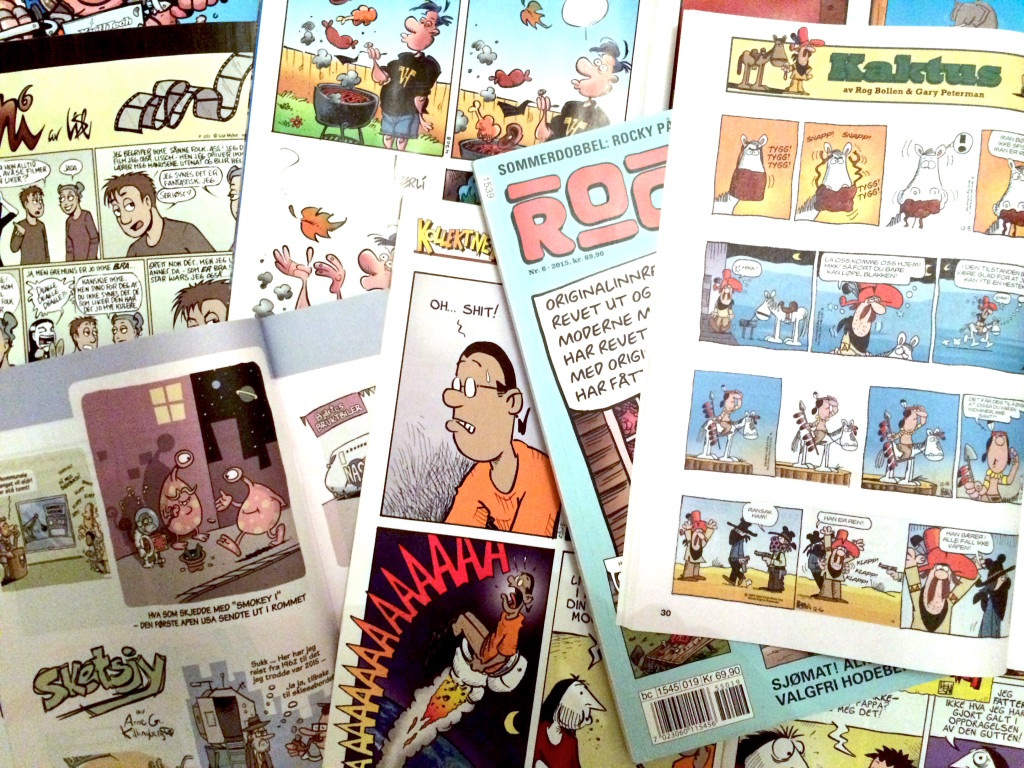 Pondus, Kollektivet, Nemi, Rutetid, Rocky, Billy, stripeserier